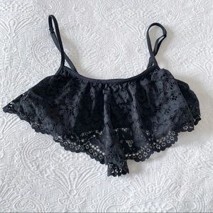 Victoria’s Secret Black Lace Flowy Bralette